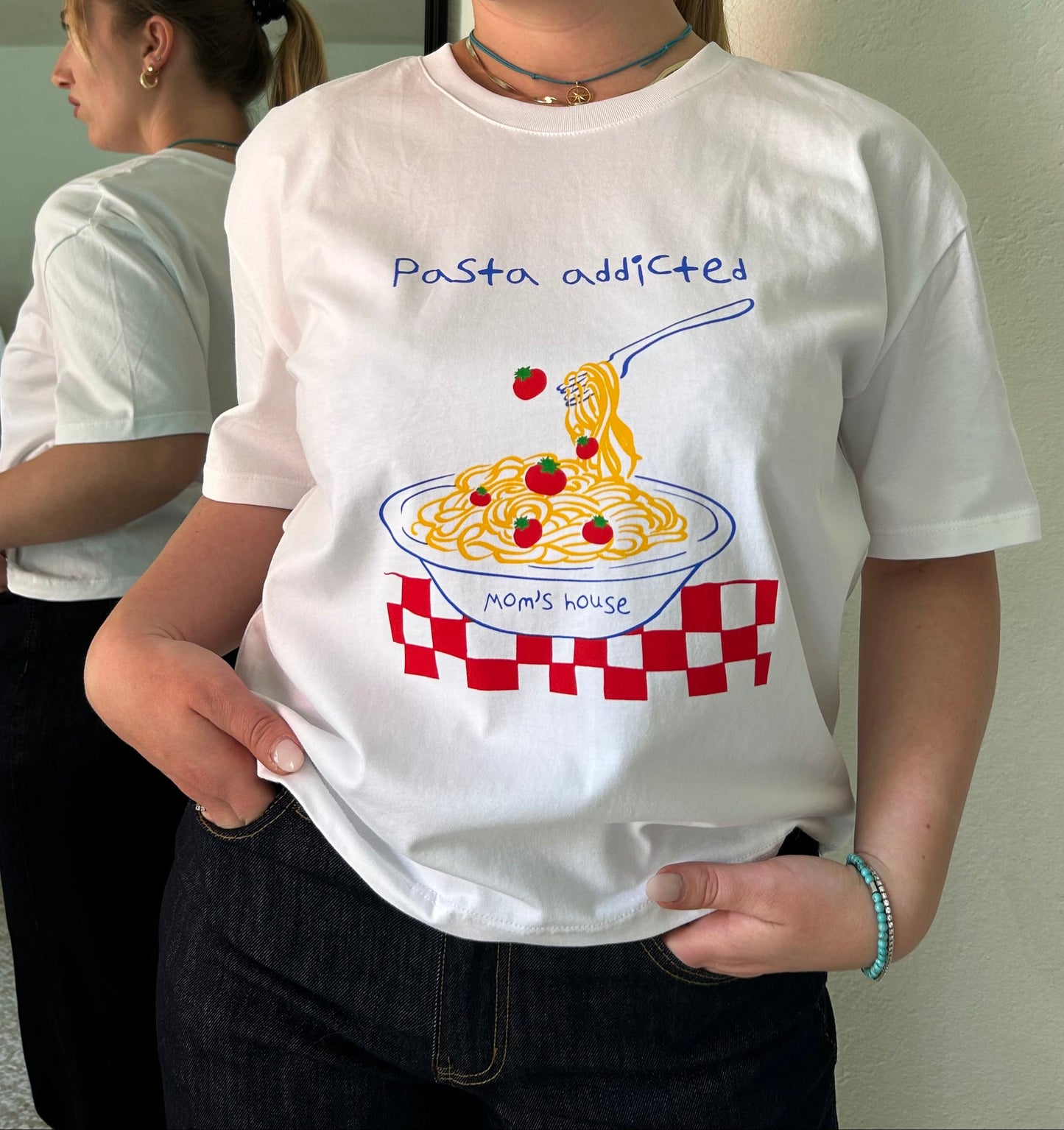 T-shirt maniche corte pasta addicted