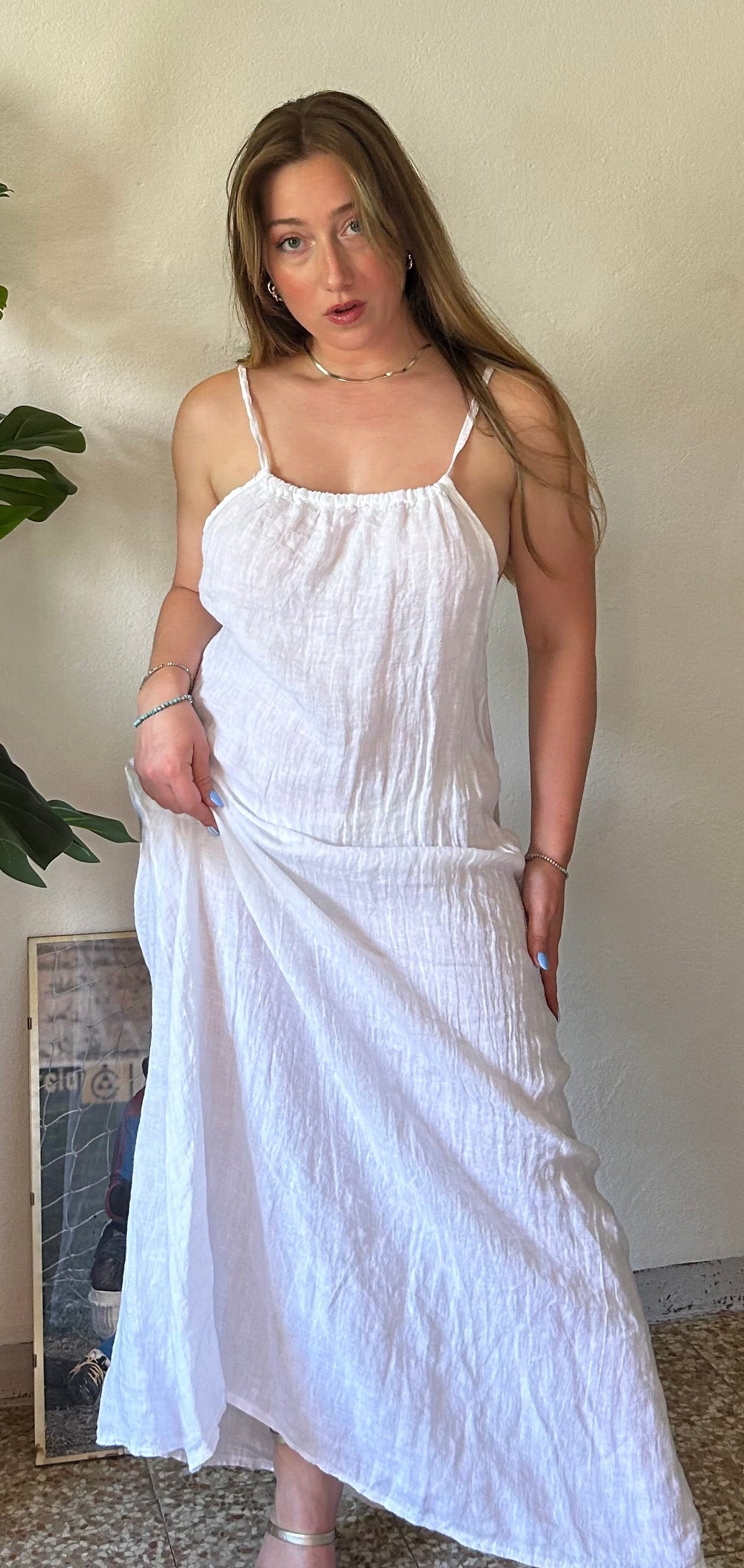 Maxi vestito Lino