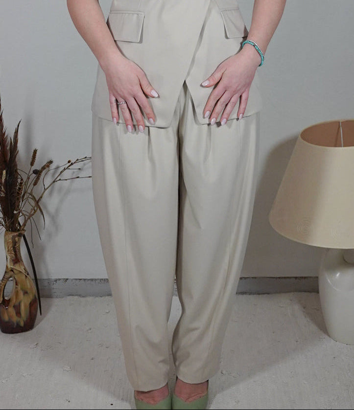 Coord set elegante beige