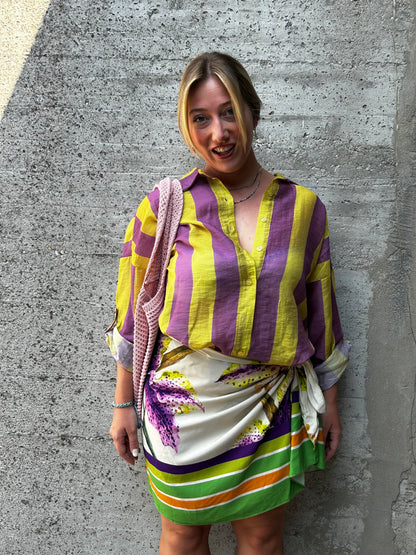 Gonna pareo fantasia Fiore Lilla