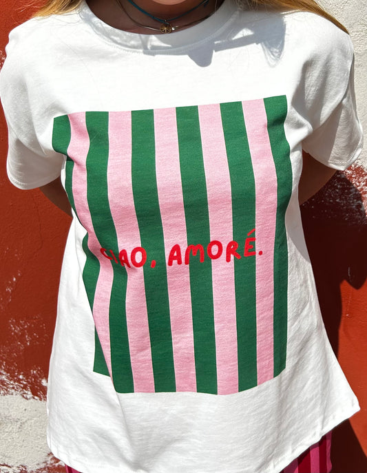 T-shirt over ciao amore