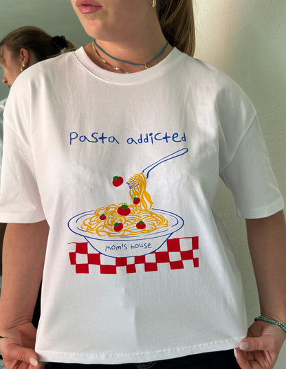 T-shirt maniche corte pasta addicted