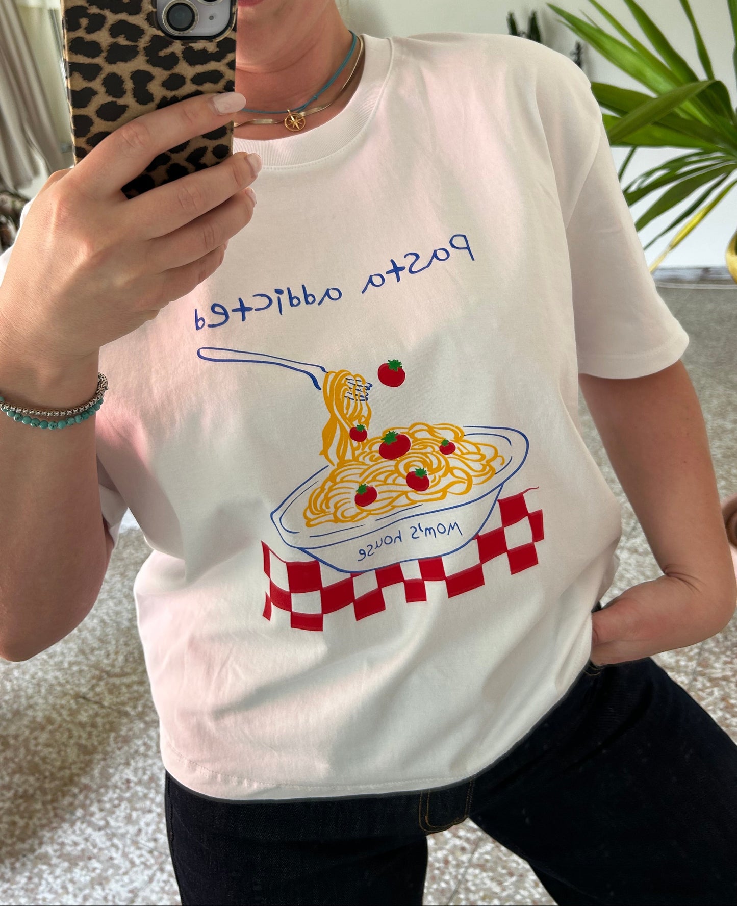 T-shirt maniche corte pasta addicted