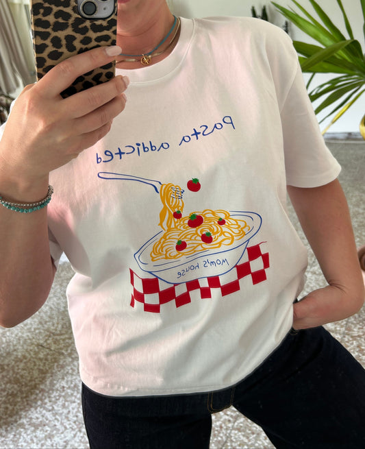 T-shirt maniche corte pasta addicted