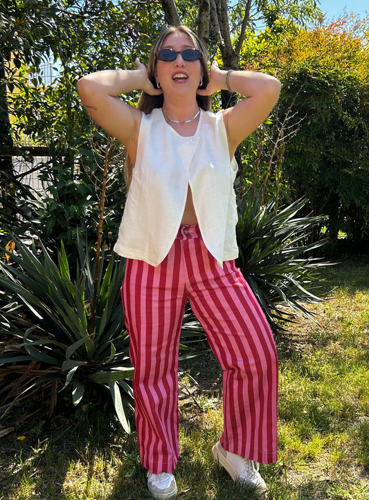 Pantalone Circus rosso/rosa