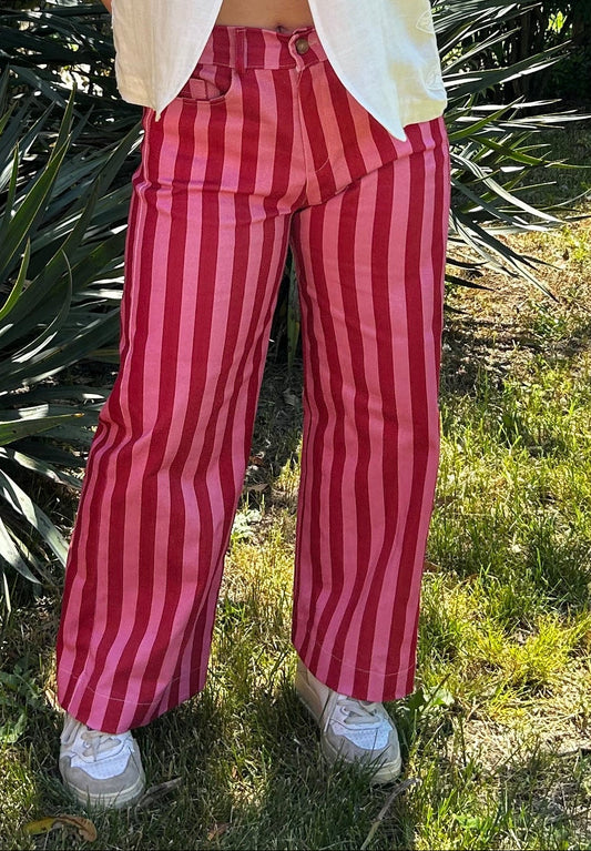 Pantalone Circus rosso/rosa