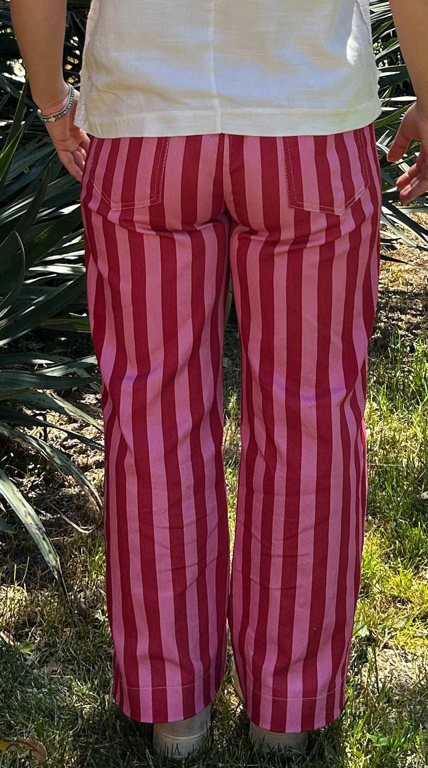 Pantalone Circus rosso/rosa